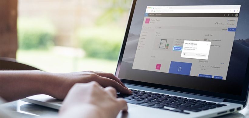 Desktopansicht eines Laptops