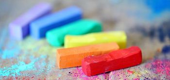 Diversity: Verschiedene Kreide-Farben