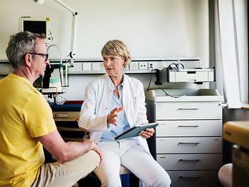 Doktor mit Patient
