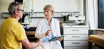 Doktor mit Patient