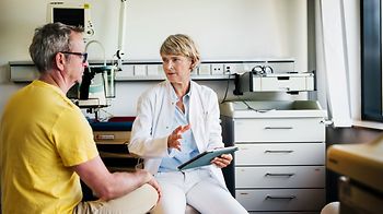 Doktor mit Patient