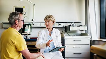 Doktor mit Patient