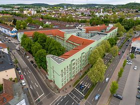 Drohnenaufnahmen Grüner Block