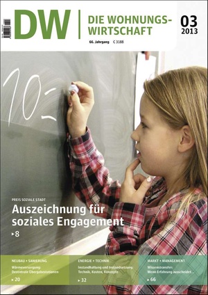 Die Wohnungswirtschaft Ausgabe 3/2013 | Wohnungswirtschaft