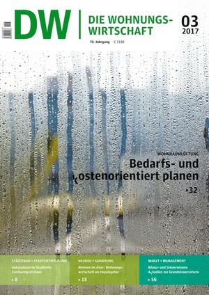 Die Wohnungswirtschaft Ausgabe 3/2017 | Wohnungswirtschaft
