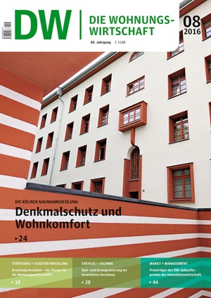 Die Wohnungswirtschaft Ausgabe 8/2016 | Wohnungswirtschaft