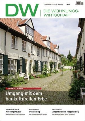 Die Wohnungswirtschaft Ausgabe 9/2011 | Wohnungswirtschaft