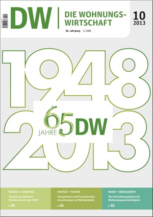 Die Wohnungswirtschaft Ausgabe 10/2013 | Wohnungswirtschaft