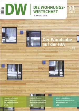 Die Wohnungswirtschaft Ausgabe 11/2013 | Wohnungswirtschaft