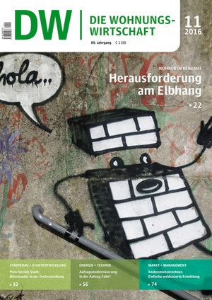 Die Wohnungswirtschaft Ausgabe 11/2016 | Wohnungswirtschaft