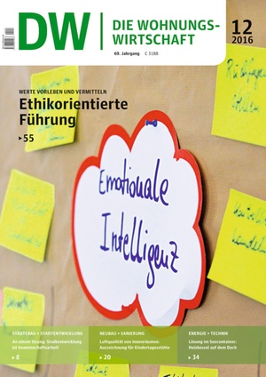 Die Wohnungswirtschaft Ausgabe 12/2016 | Wohnungswirtschaft