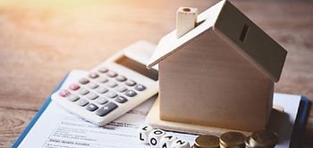 Haus-Modell Loan Immobilienkredit Zinsen Taschenrechner