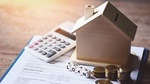 Haus-Modell Loan Immobilienkredit Zinsen Taschenrechner
