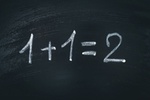 Einfache Rechnung Mathematik Tafel