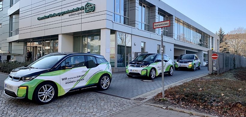 Elektrofahrzeuge der Chemnitzer Siedlungsgemeinschaft