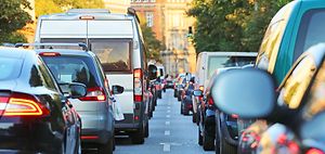 Emission Verkehr Stau