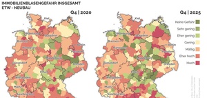 Drohende Immobilienblase: die Lage in den Städten