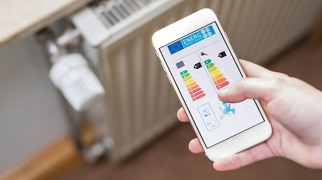 Energieeffizienz Heizung Heizkörper Smartphone