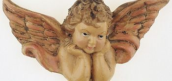 Engelsfigur, bemalt