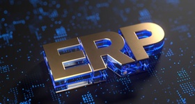 ERP Riesen-Schrift Logo Gold