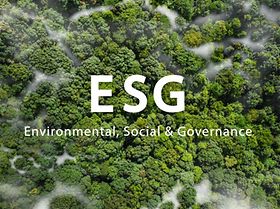 ESG Environmental, Social & Governance Wald Luftbild