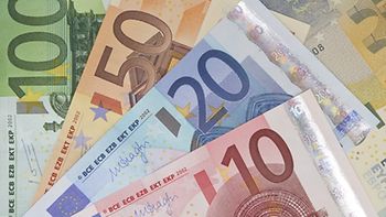 Euro Geldscheine aufgefächert Nahaufnahme