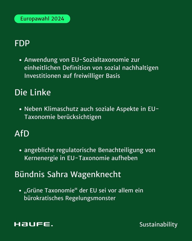 Europawahl: Nachhaltigkeit in Parteiprogrammen 8