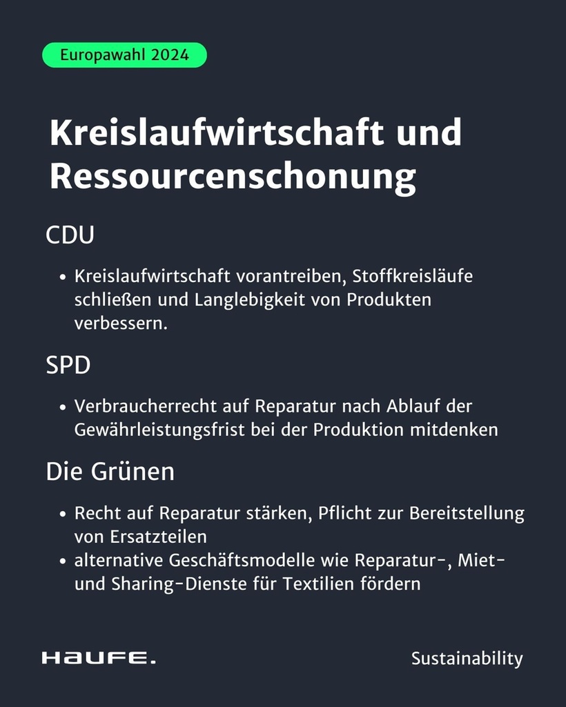 Europawahl: Nachhaltigkeit in Parteiprogrammen 9