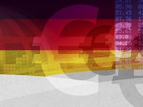 Euro Eurozeichen Steuerfahnder Deutschlandfarben