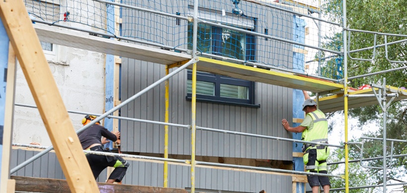 Fliegende Fassade serielle Sanierung