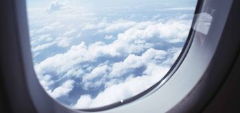 Flugzeug Fenster Aussicht