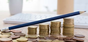 Fördergeld Geld Wachstum Bleistift Investment