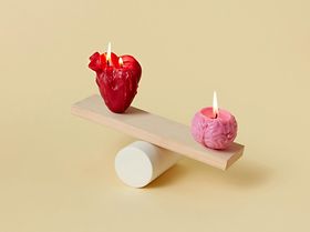 Gehirn Herz Gefühle Stress Balance Burnout