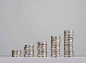 Geld Münzen Münzstapel