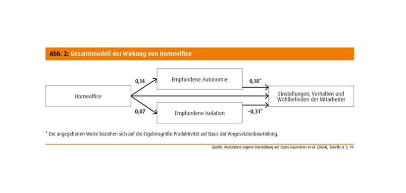 Abb. 2: Gesamtmodell der Wirkung von Homeoffice