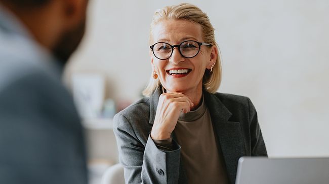 Geschäftsfrau im Meeting