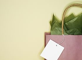 Geschenktüte mit Karte