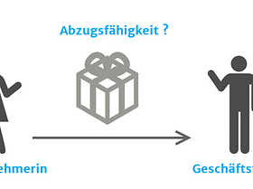 Geschenkübergabe