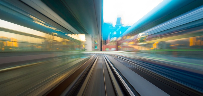 Speed motion in urban highway road tunnel