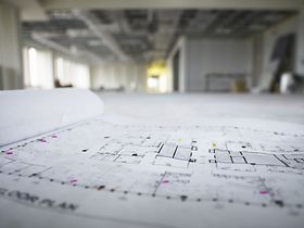 Gewerbefläche Büro leer Bauplan Umnutzung