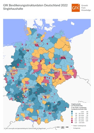 Wo in Deutschland leben die meisten Menschen allein?
