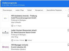 Google for Jobs HR Manager