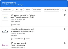 Google for Jobs HR Manager