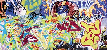 Graffiti an einer Wand