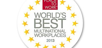 Great Place to Work "Beste Arbeitgeber weltweit 2013" Logo