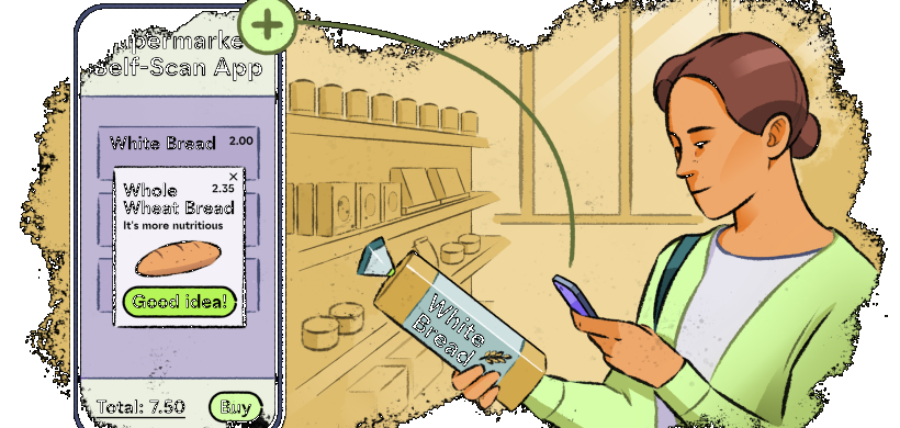 Green Nudges Handel Scanner