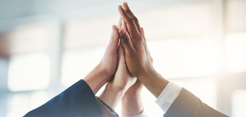 Hände Abschluss erledigt abgehakt