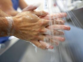 Hände waschen, Seife, Wasser