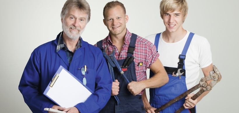 Handwerker, Meister, Geselle, Lehrling