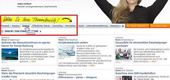 haufe.de - Themenbereich wählen